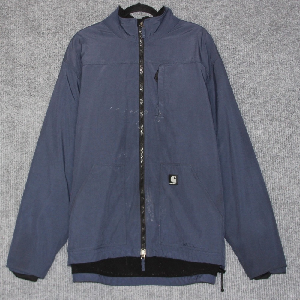 Carhartt Men's XL Regular Blue Nylon Polyester Insulated Work Jacket
